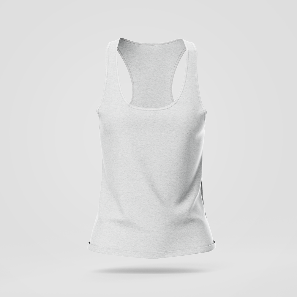 Women Sleeveless T-Shirt Mockup - allmockups