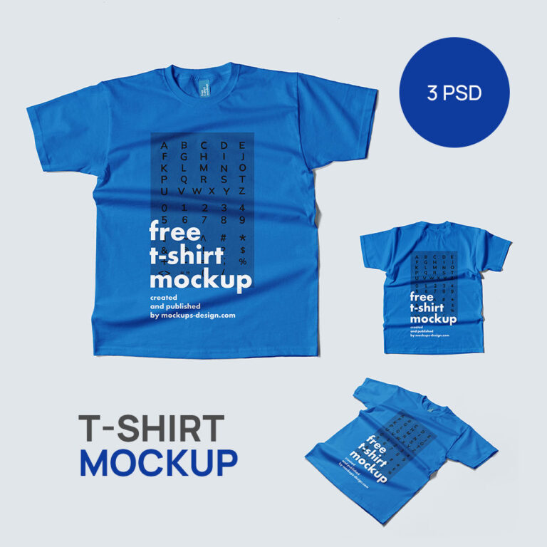 Flat T-Shirt Mockup - Allmockups