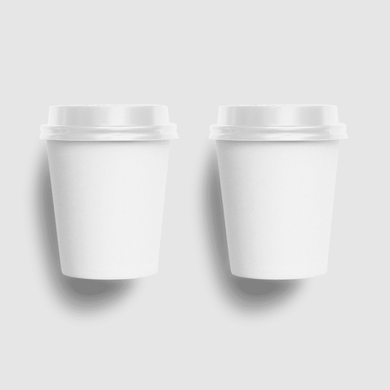 Two Paper Cups Mockup Allmockups