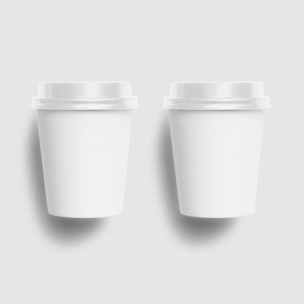 Two Paper Cups Mockup - allmockups
